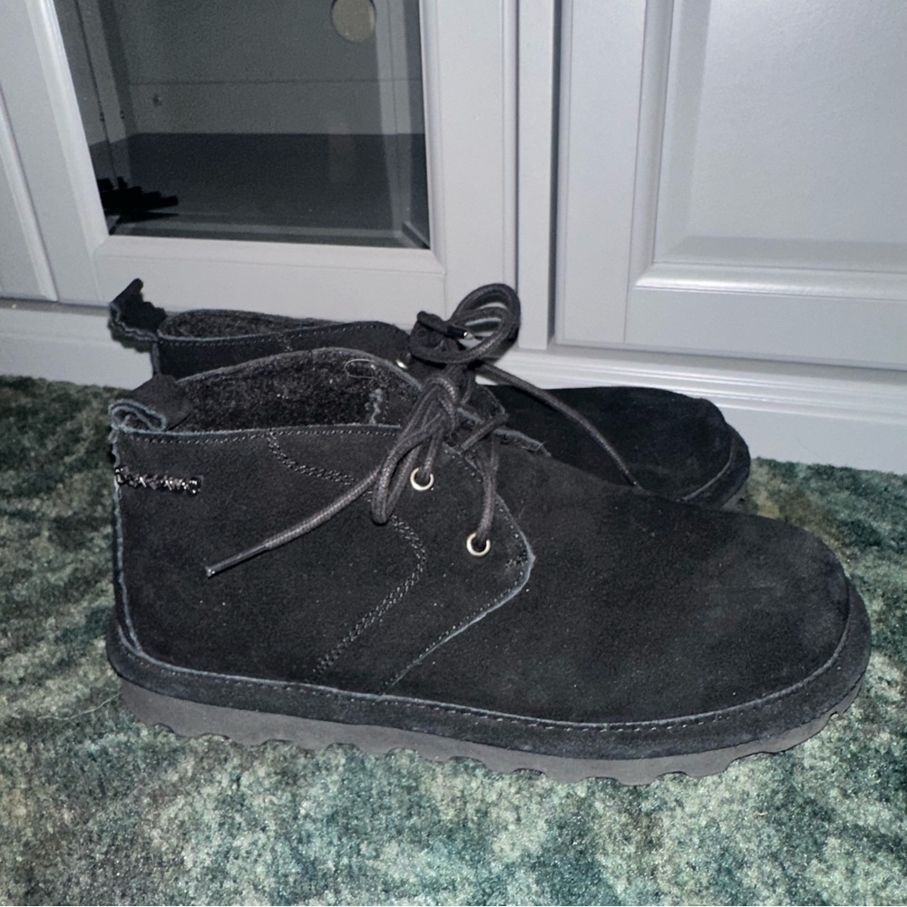 BearPaw Ryker Boots nubuck shearling women’s 6 - Picture 3 of 6